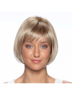 9 inch Best Straight Bobs Blonde Short Wigs