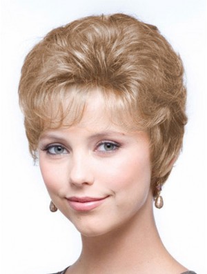 Wavy Blonde Ideal Cropped Classic Lady Wig