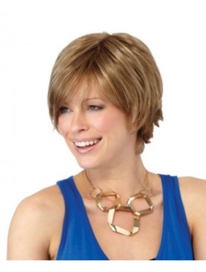 Layered Straight Blonde Capless Perfect Short Wigs