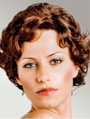 Curly Auburn Cheap Short Classic Wigs