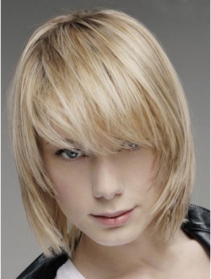 Brown Lace Front Straight Men Hand Tied And Mono Top Real Hair Wig