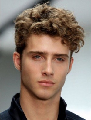 Fashion Blonde Synthetic Wavy Capless Short Boycuts Buy Men Wigs Online