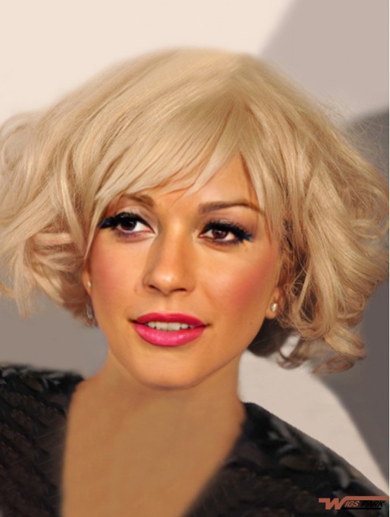 Lady Gaga Wig Chin Length With Bangs Remy Real