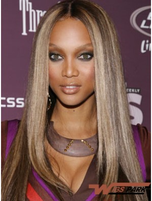 Tyra Banks Wigs UK With Lace Front Curly Style Remy Real