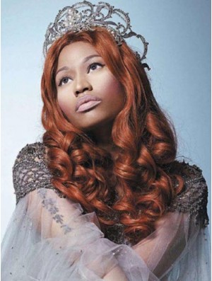 20 inch Auburn Curly Without Bangs Long Gorgeous Nicki Minaj Wigs