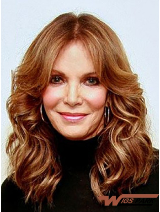 Long Wavy Without Bangs Lace Front Brown Fabulous 16 inch  Wigs