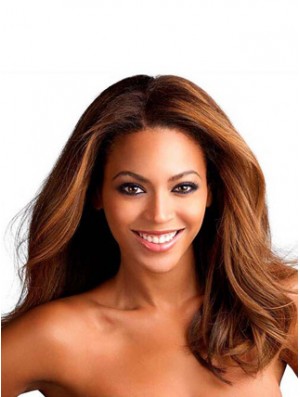 Wavy Brown Lace Front Remy Real  Wigs For Sale