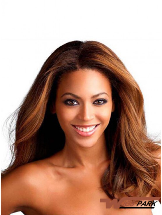 Wavy Brown Lace Front Remy Real  Wigs For Sale