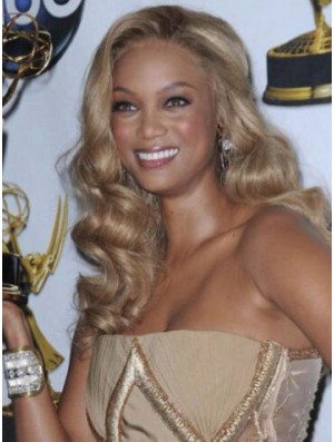 Blonde Wavy Without Bangs Lace Front 18 inch Incredible Tyra Banks Wigs