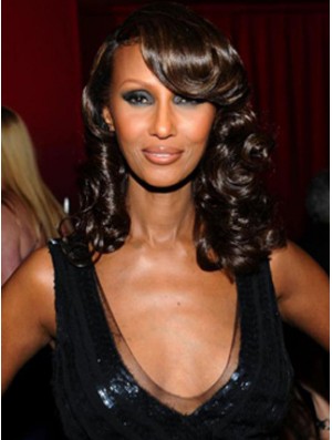 Shoulder Length Wavy Lace Front Auburn 14 inch Amazing Iman Wigs