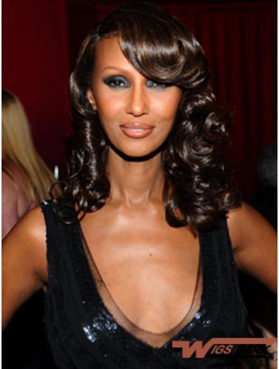 Shoulder Length Wavy Lace Front Auburn 14 inch Amazing Iman Wigs