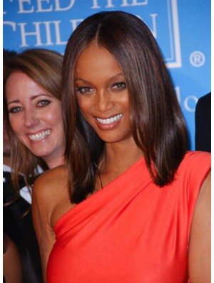 Auburn Straight Without Bangs Capless 15 inch New Tyra Banks Wigs