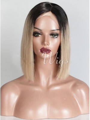 Chin Length Ombre/2 Tone Straight Bobs Incredible African American Wigs