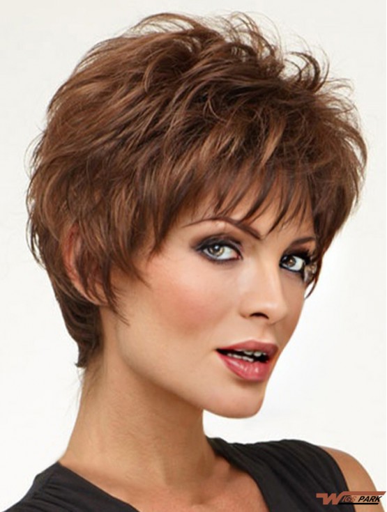 Synthetic Cropped Wavy Capless Online Wig Shop