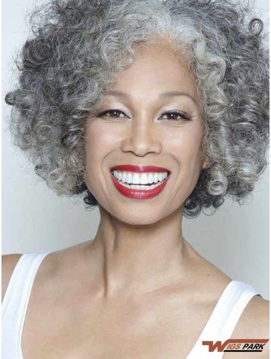  Lace Front 10 inch Trendy Short Grey Wigs