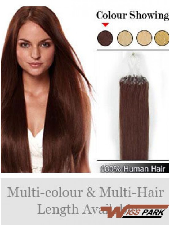 Online Auburn Straight Micro Loop Ring Hair Extensions