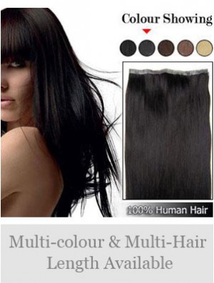 Straight Remy Real Hair Black Incredible Weft Extensions