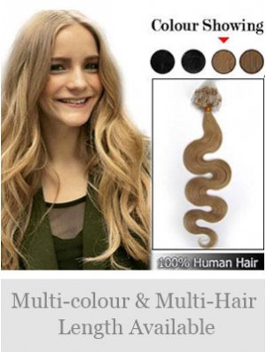 Stylish Blonde Wavy Micro Loop Ring Hair Extensions