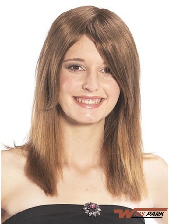 Sassy Straight Brown Long Real Hair Hairpieces