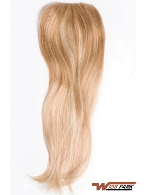 Cheapest Blonde Straight Remy Real Hair Clip In Hairpieces