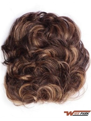 Good Auburn Curly Remy Real Hair Clip In Hairpieces