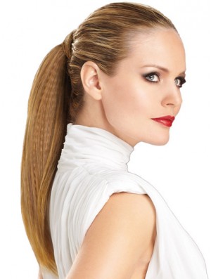 Modern Straight Brown Ponytails