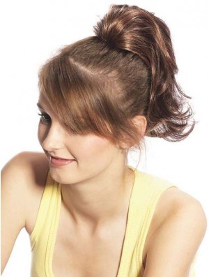 Amazing Wavy Brown Ponytails